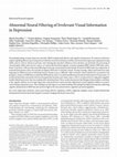 Research paper thumbnail of Abnormal Neural Filtering of Irrelevant Visual Information in Depression