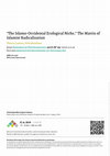 Research paper thumbnail of “The Islamo-Occidental Ecological Niche,” The Matrix of Islamist Radicalization