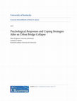 Research paper thumbnail of Psychological responses and coping strategies after an urban bridge collapse