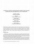 Research paper thumbnail of A Little Goes a Long Way: Serial Transmission of Twitter Content Associated with Hurricane Irma and Implications for Crisis Communication