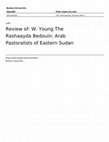 Research paper thumbnail of The Rashaayda Bedouin: Arab Pastoralists of Eastern Sudan