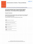 Research paper thumbnail of Truncated skewed type III generalized logistic distribution: risk measurement applications