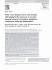 Research paper thumbnail of Acute versus delayed reverse total shoulder arthroplasty for the treatment of proximal humeral fractures in the elderly population: a systematic review and meta-analysis