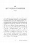 Research paper thumbnail of Nostalgia and Populism