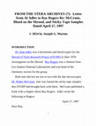 Research paper thumbnail of FROM THE STERA ARCHIVES (8): Letter from Al Adler to Ray Rogers Re: McCrone, Blood on the Shroud, and Sticky-Tape Samples Dated April 27, 2024