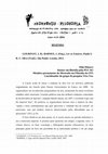 Research paper thumbnail of [Recensão a] GOURINAT, J. B.; BARNES, J. (Org.). Ler os Estoicos. Paula S. R. C. Silva (Trad.). São Paulo: Loyola, 2013