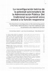 Research paper thumbnail of La reconfiguración teórica de la potestad sancionadora de la Administración Pública