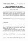 Research paper thumbnail of Analysis of Citizens' Preference for a Single Currency: The Case of the Economic and Monetary Community of Central Africa