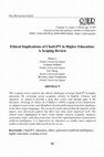 Research paper thumbnail of Ethical implications of ChatGPT in higher education: A scoping review