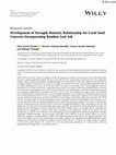 Research paper thumbnail of Development of Strength-Maturity Relationship for Coral Sand
Concrete Incorporating Bamboo Leaf Ash