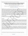 Research paper thumbnail of ASSESSING THE EFFECTIVENESS OF MHEALTH DISEASE SURVEILLANCE FOR MALARIA IN SIERRA LEONE