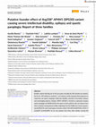 Research paper thumbnail of Putative founder effect of Arg338* AP4M1 (SPG50) variant causing severe intellectual disability, epilepsy and spastic paraplegia: Report of three families