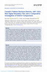 Research paper thumbnail of Canada’s Federal Electoral Districts, 1867–2021: New Digital Boundary Files and a Comparative Investigation of District Compactness