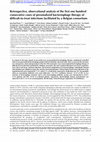 Research paper thumbnail of Retrospective, observational analysis of the first one hundred consecutive cases of personalized bacteriophage therapy of difficult-to-treat infections facilitated by a Belgian consortium