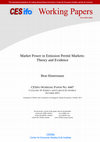 Research paper thumbnail of Market Power in Emission Permit Markets: Theory and Evidence