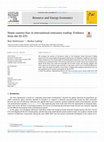 Research paper thumbnail of Home country bias in international emissions trading: Evidence from the EU ETS