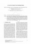 Research paper thumbnail of A Case of the Container-Vessel Scheduling Problem