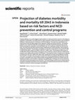 Research paper thumbnail of Projection of diabetes morbidity and mortality till 2045 in Indonesia based on risk factors and NCD prevention and control programs