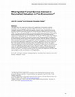 Research paper thumbnail of What ignited Forest Service interest in nonmarket valuation in fire economics