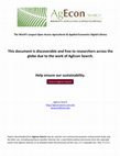 Research paper thumbnail of A Joint Estimation Method to Combine Dichotomous Choice CVM Models with Count Data TCM Models Corrected for Truncation and Endogenous Stratification