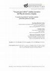 Research paper thumbnail of "Un país para volver": análisis narrativo del Plan de Retorno a España