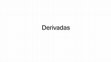 Research paper thumbnail of Derivadas