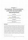 Research paper thumbnail of Company Environment and the Sustainable Development