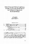 Research paper thumbnail of Public Trust and Political Legitimacy: Conflict of Interests and the Role of the Parliament's Speaker in Israel and Europe