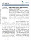 Research paper thumbnail of Sequential electron beam and bioflocculation for treatment of textile nanodyes