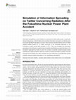 Research paper thumbnail of Simulation of Information Spreading on Twitter Concerning Radiation After the Fukushima Nuclear Power Plant Accident