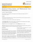 Research paper thumbnail of Emotional Istinct System and Mathematicals Law: Predominace and Submission