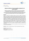 Research paper thumbnail of Safety and efficacy of microcrystalline cellulose for all animal species