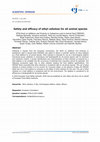 Research paper thumbnail of Safety and efficacy of ethyl cellulose for all animal species