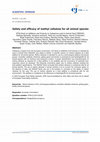 Research paper thumbnail of Safety and efficacy of methyl cellulose for all animal species