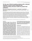 Research paper thumbnail of On the use of direct-coupling analysis with a reduced alphabet of amino acids combined with super-secondary structure motifs for protein fold prediction