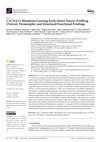 Research paper thumbnail of CACNA1A Mutations Causing Early Onset Ataxia: Profiling Clinical, Dysmorphic and Structural-Functional Findings