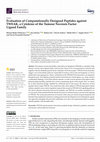 Research paper thumbnail of Evaluation of Computationally Designed Peptides against TWEAK, a Cytokine of the Tumour Necrosis Factor Ligand Family