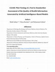 Research paper thumbnail of CLEAR: Pilot Testing of a Tool to Standardize Assessment of the Quality of Health Information Generated by Artificial Intelligence-Based Models