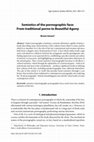 Research paper thumbnail of Semiotics of the pornographic face: From traditional porno to Beautiful Agony