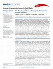 Research paper thumbnail of The effect of speleothem surface slope on the remanent magnetic inclination