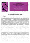 Research paper thumbnail of 1° Circular VII Simposio EDiSo (TODAS LAS LENGUAS)