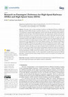 Research paper thumbnail of Research on Passengers’ Preference for High-Speed Railways (HSRs) and High-Speed Trains (HSTs)