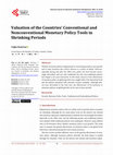 Research paper thumbnail of Valuation of the Countries’ Conventional and Nonconventional Monetary Policy Tools in Shrinking Periods