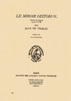 Research paper thumbnail of Jean de Vignay, Le Miroir Historial, Vol. I, Tome II, (livres V-VIII), publié par Mattia Cavagna, Paris, SATF, 2024