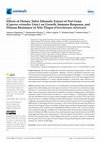 Research paper thumbnail of Effects of Dietary Tuber Ethanolic Extract of Nut Grass (Cyperus rotundus Linn.) on Growth, Immune Response, and Disease Resistance in Nile Tilapia (Oreochromis niloticus)