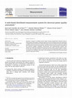 Research paper thumbnail of A web-based distributed measurement system for electrical power quality assessment