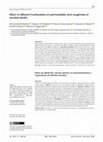 Research paper thumbnail of Effect of different toothpastes on permeability and roughness of eroded dentin