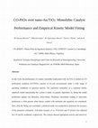 Research paper thumbnail of CO-PrOx over nano-Au/TiO2: Monolithic catalyst performance and empirical kinetic model fitting