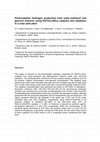 Research paper thumbnail of Photocatalytic hydrogen production from water-methanol and -glycerol mixtures using Pd/TiO2(-WO3) catalysts and validation in a solar pilot plant