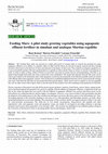 Research paper thumbnail of Feeding Mars: A pilot study growing vegetables using aquaponic effluent fertiliser in simulant and analogue Martian regoliths